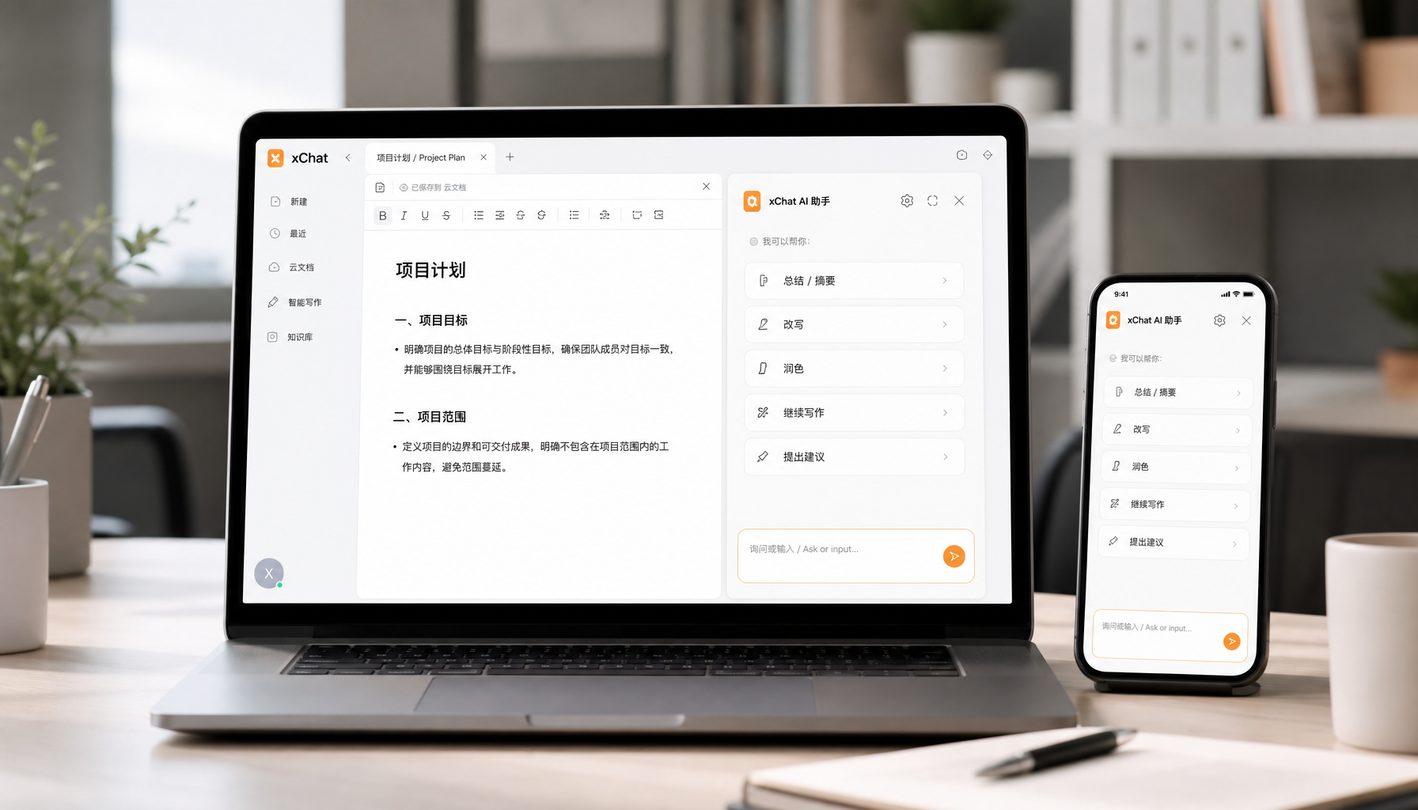 xChat 多端同步场景图
